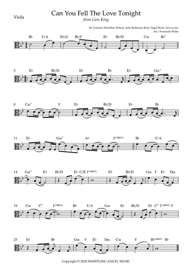 Can You Feel The Love Tonight (arr. Fernando Britto)