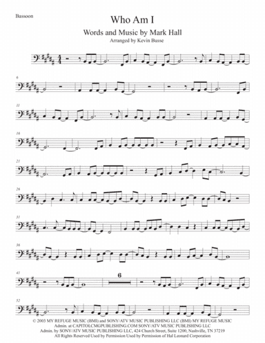 Who Am I (arr. Kevin Busse)