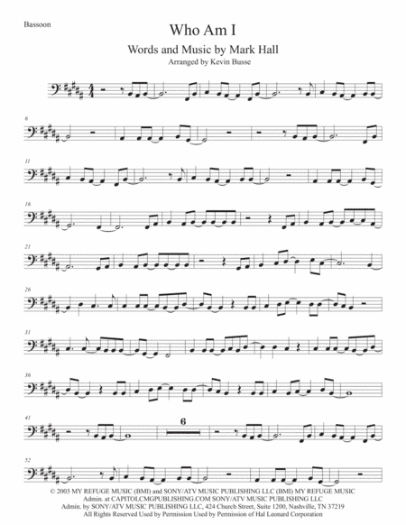 Who Am I (arr. Kevin Busse)