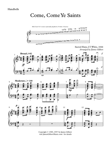 Come, Come Ye Saints (arr. James Gilbert)