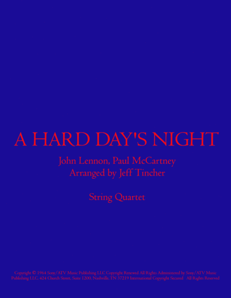 A Hard Day's Night (arr. Jeff Tincher)