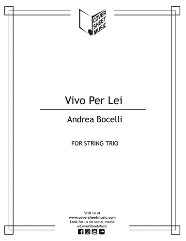 Vivo Per Lei (arr. Jose Quintana)