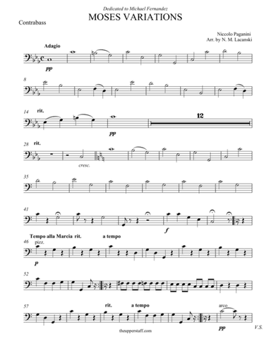 Moses Variations (arr. Nick Lacanski)