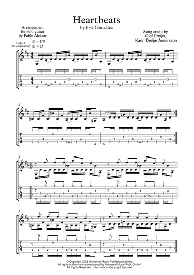 Heartbeats (arr. Pablo Alcázar)