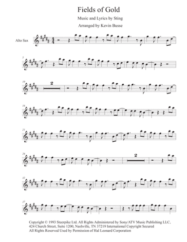 Fields Of Gold (arr. Kevin Busse)