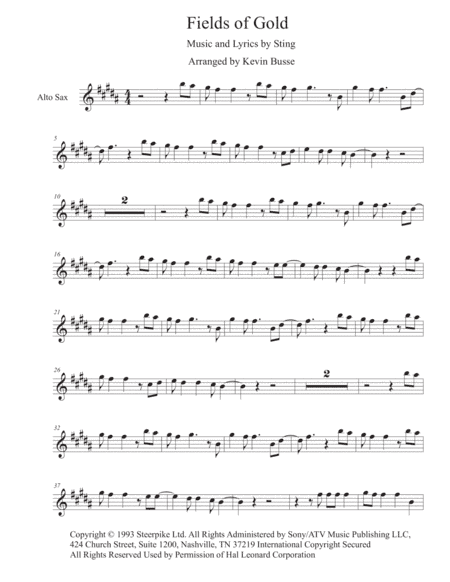 Fields Of Gold (arr. Kevin Busse)