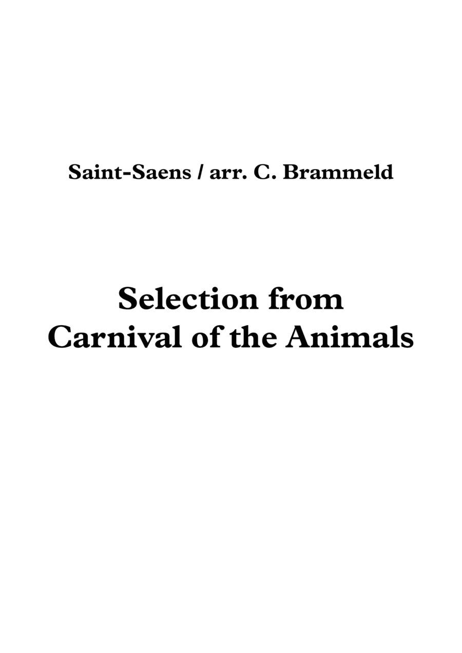 Carnival of the Animals (selection) for orchestra (arr. Chris Brammeld)