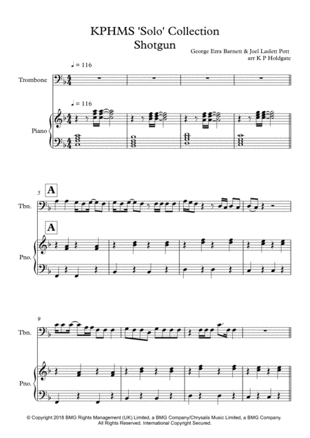 Shotgun (arr. Kevin P Holdgate)