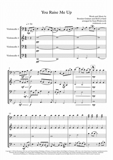 You Raise Me Up (arr. Susie Winkworth winkmusic.co.uk)