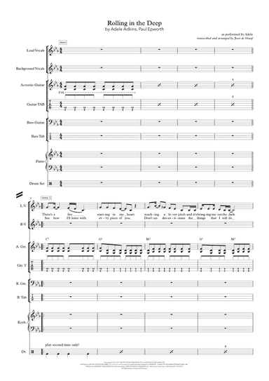 Rolling In The Deep (arr. Joeri de Graaf Muziekproducties)