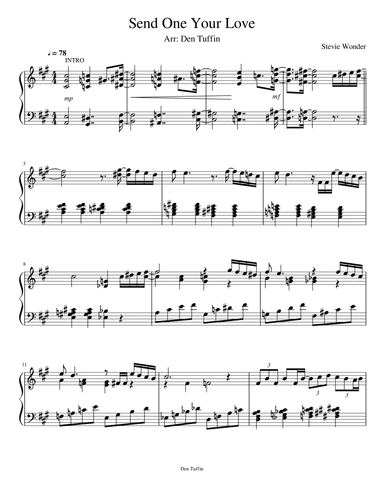 Send One Your Love (arr. Den Tuffin)