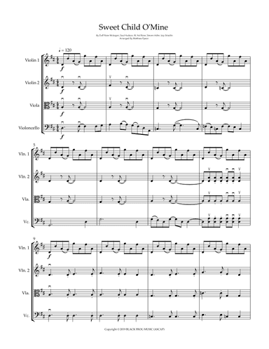Sweet Child O'mine (arr. Matthew pyeon)