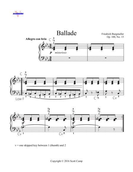 Ballade, Op. 100, No. 15 (arr. Scott Camp)