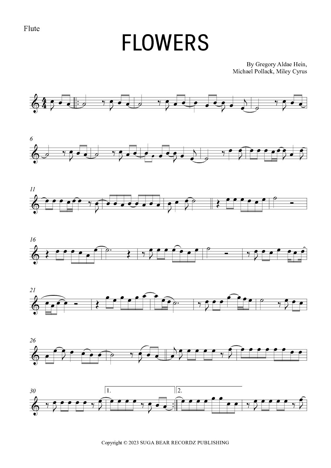 Flowers (arr. Gabriel Oliveira)