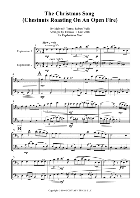 The Christmas Song (chestnuts Roasting On An Open Fire) (arr. Thomas Graf)