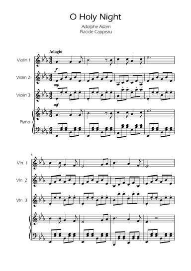 O Holy Night - Violin Trio (arr. Ygor Nunes)