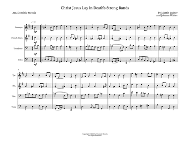 Christ Jesus Lay in Death's Strong Bands (arr. Dominic Meccia)