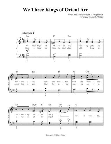 We Three Kings of Orient Are (arr. Mark Phillips)