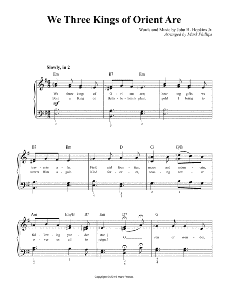 We Three Kings of Orient Are (arr. Mark Phillips)