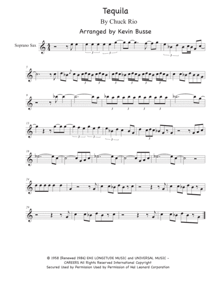 Tequila (arr. Kevin Busse)