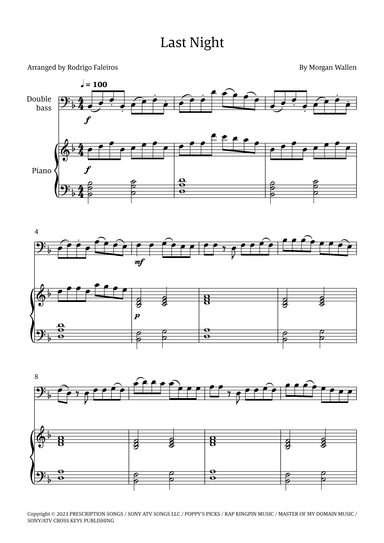 Last Night (arr. Rodrigo Faleiros)