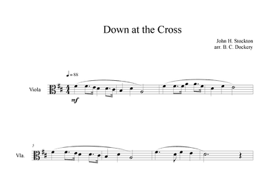 Down at the Cross (Viola Solo) (arr. B. C. Dockery)