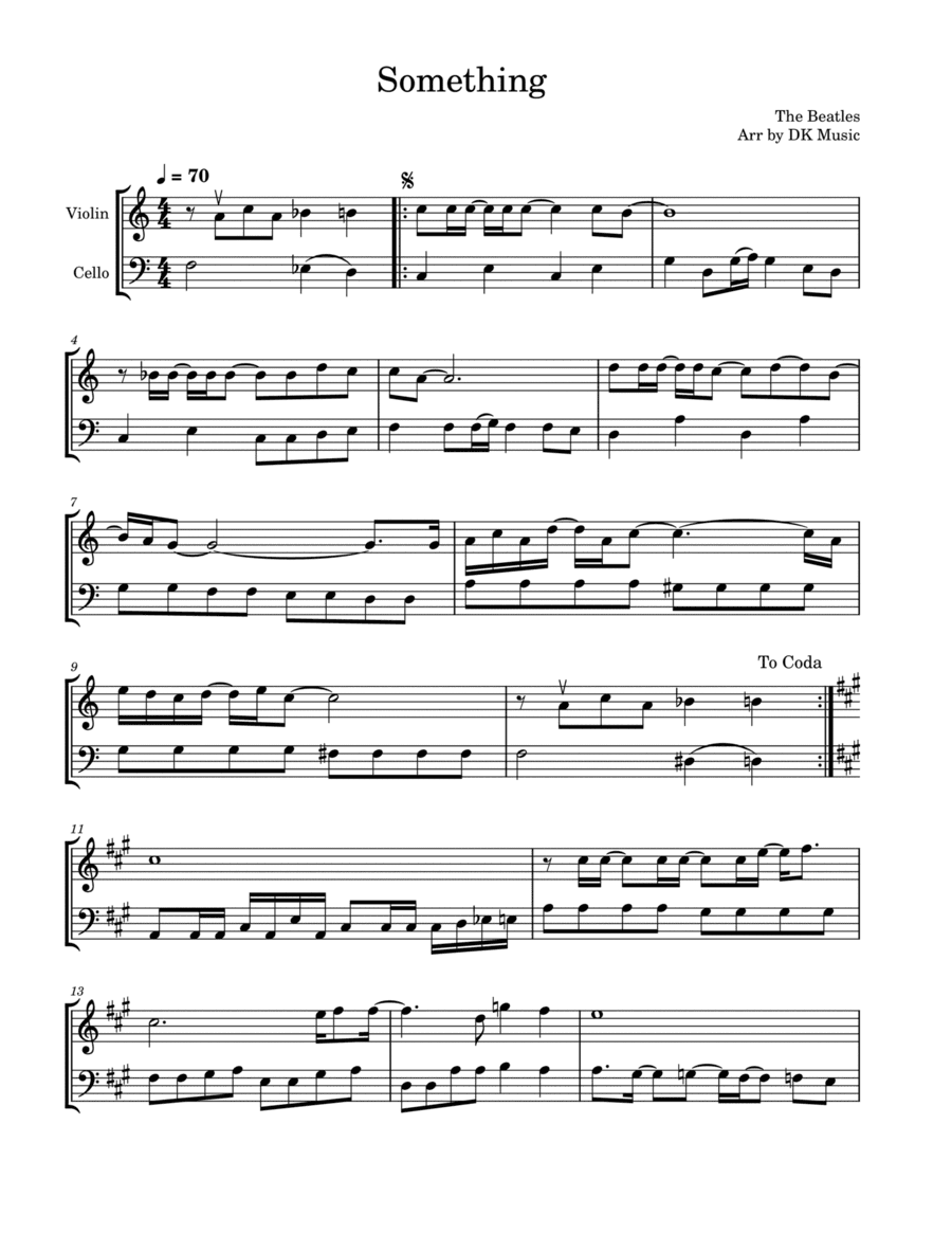 Something (arr. DK Music)