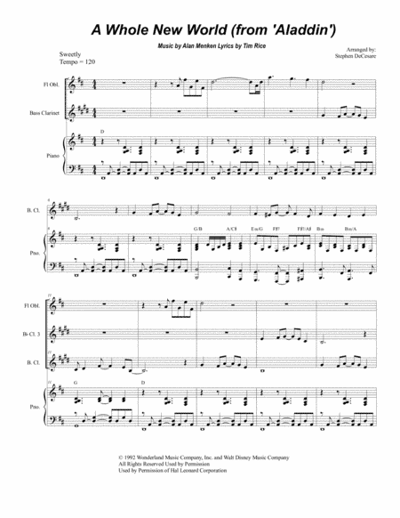 A Whole New World (from 'Aladdin') (arr. Stephen DeCesare)
