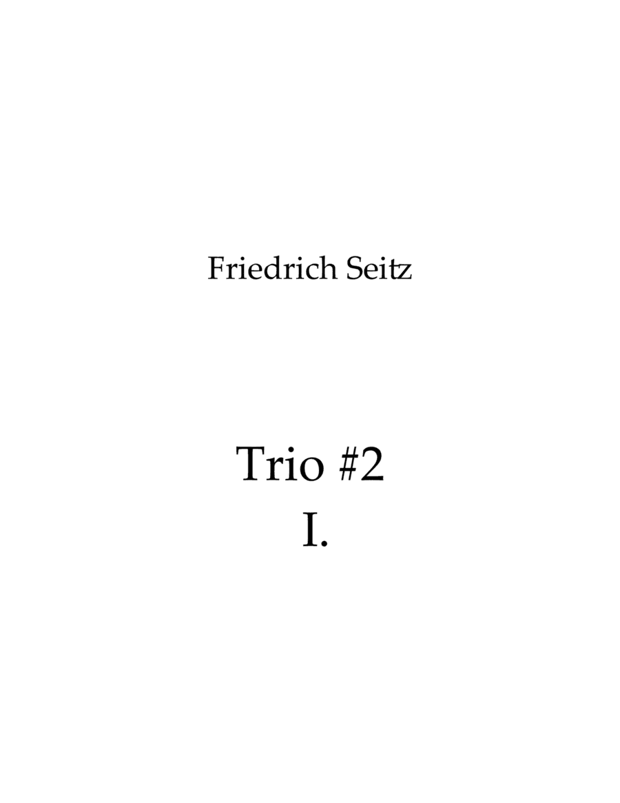 Trio #2 I. Moderato (arr. Nick Lacanski)