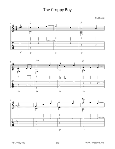 The Croppy Boy (arr. Bettina Schipp)