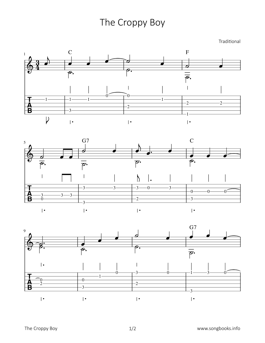 The Croppy Boy (arr. Bettina Schipp)