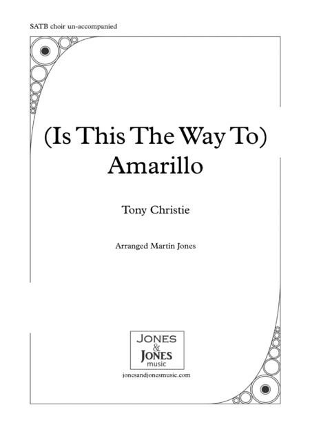 Amarillo (is This The Way To) (arr. Martin Jones (jonesandjonesmusic.com))