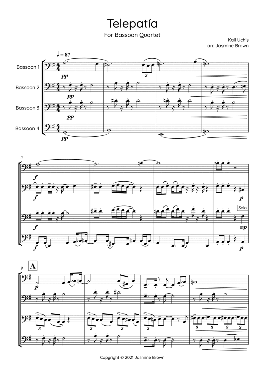 Telepatia (arr. Jasmine Brown)