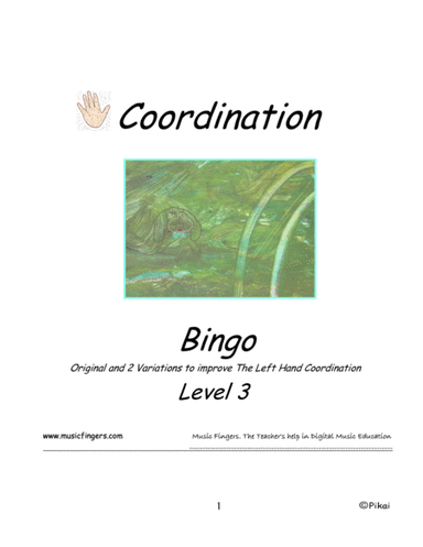 Bingo. Lev 3. Coordination (arr. Music Fingers)