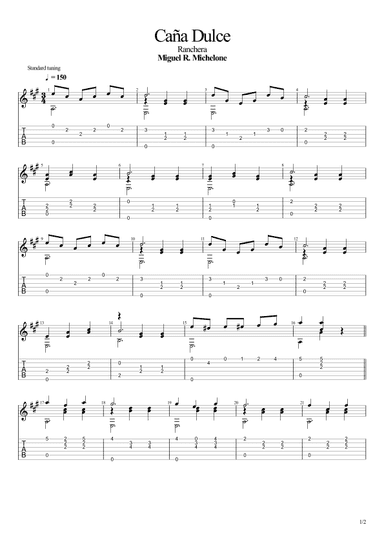 Caña Dulce (Ranchera) (arr. Leonardo Ramos)