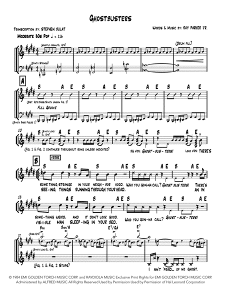 Ghostbusters (arr. Stephen Bulat)