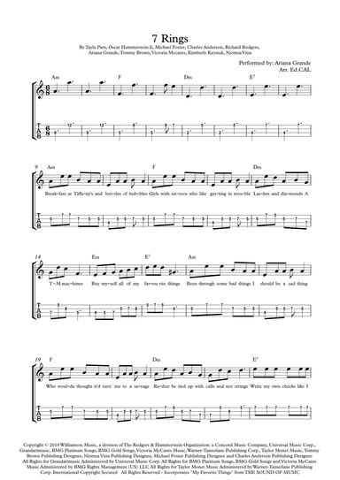 7 Rings (arr. Arr. Ed.CAL)