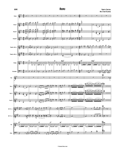 Adoro (arr. Ethan Villlarreal)