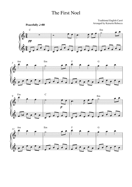 The First Noel (Music box version) (arr. Kaiserin Rebecca)