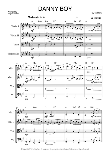 Danny Boy (arr. Tiago Cordeiro)
