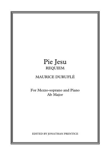 Pie Jesu (op 9) (arr. Jonathan Prentice)
