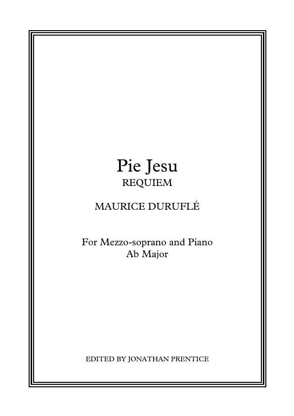 Pie Jesu (op 9) (arr. Jonathan Prentice)