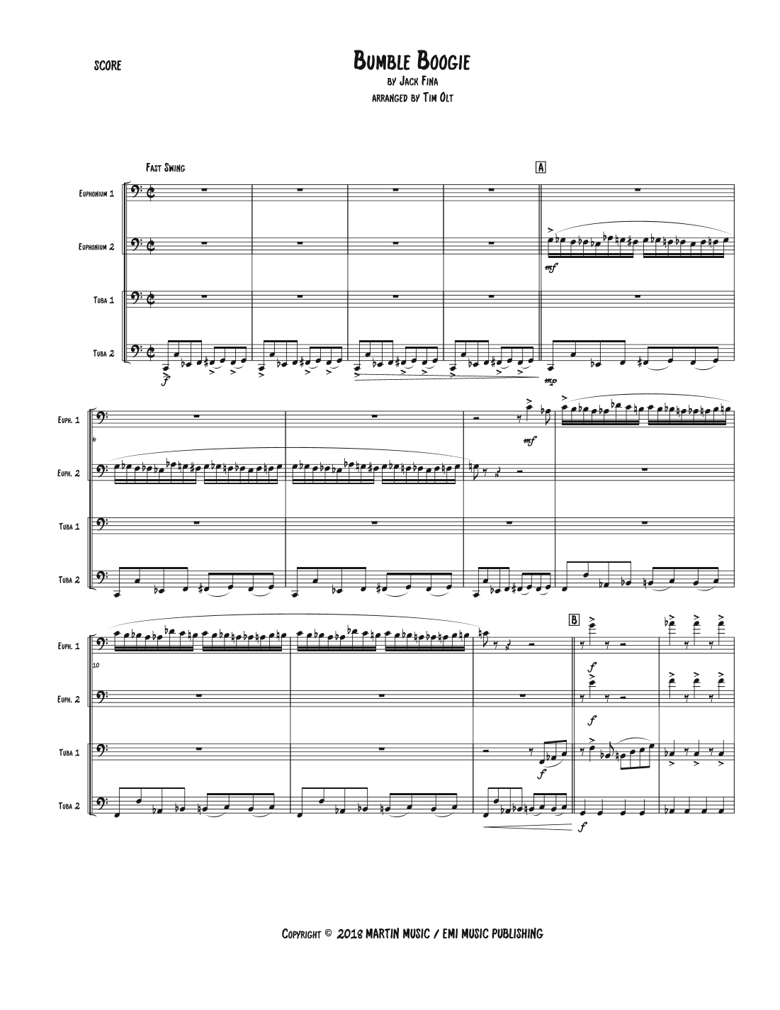 Bumble Boogie (arr. Tim Olt)