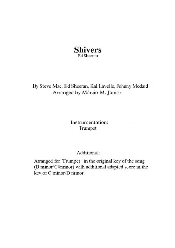 Shivers (arr. Márcio Moreira Júnior)