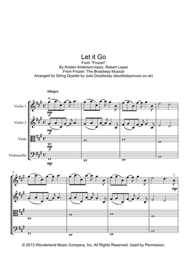 Let It Go (arr. Julie Doubleday)