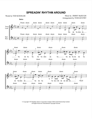 Spreadin' Rhythm Around (arr. Tom Gentry)