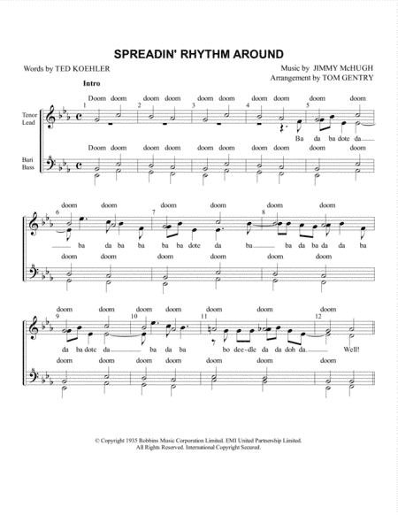 Spreadin' Rhythm Around (arr. Tom Gentry)