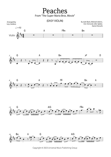 Peaches (arr. Iury Cardoso)