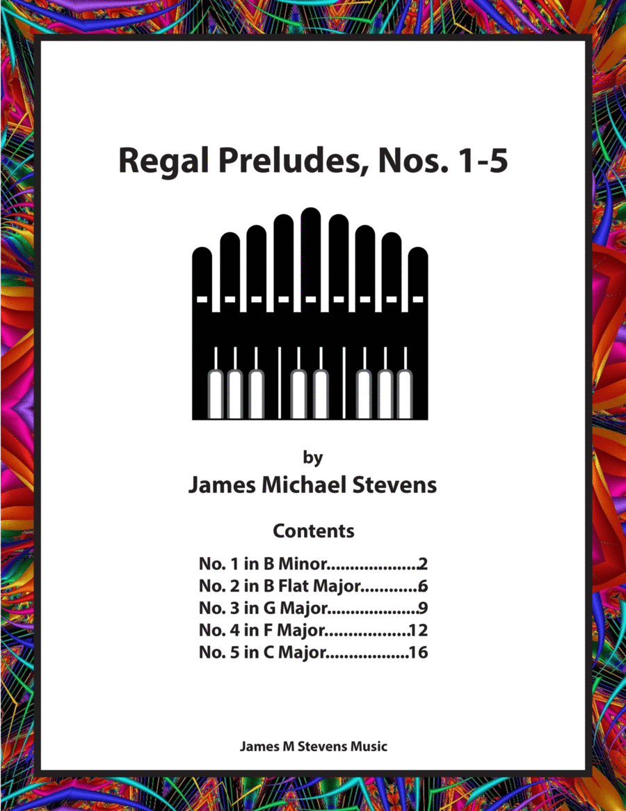 Regal Preludes, Nos. 1 - 5, Organ Book