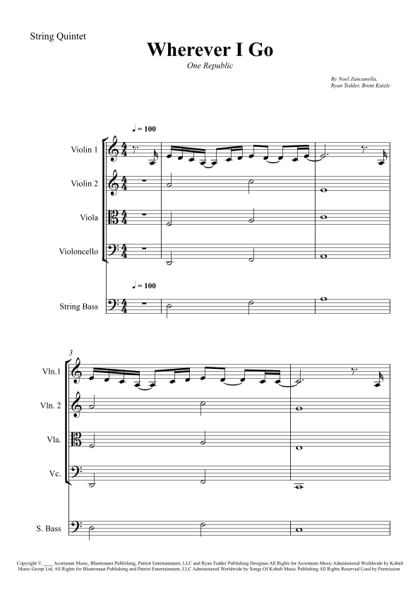 Wherever I Go (arr. Wesley S. SIlva)